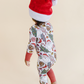 Bamboo Zip Romper | Retro Christmas