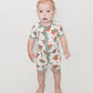 Bamboo Shorty Romper | Smiley Cowboy