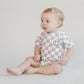 Checkered Shorts Set | Latte