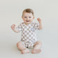 Checkered Shorts Set | Latte