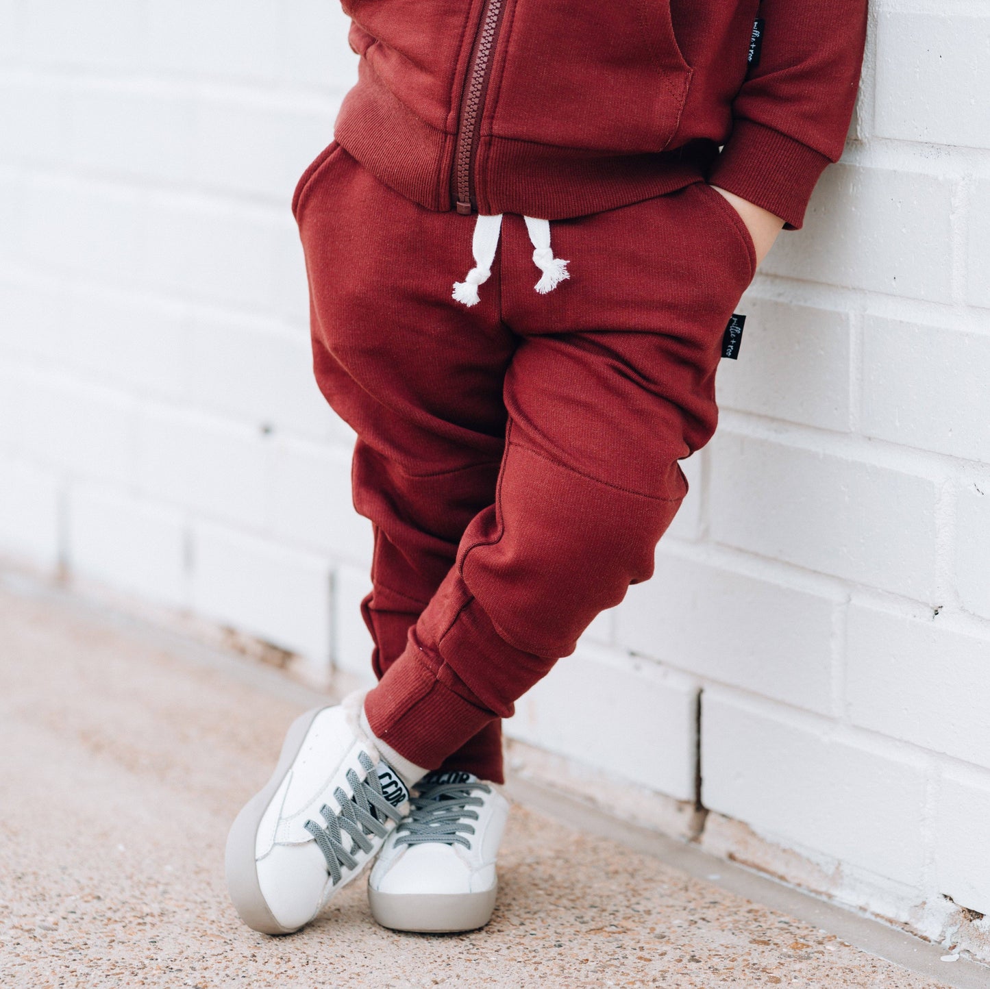 JOGGERS- Oxblood