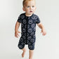 Bamboo Shorty Romper | Electric Smiley