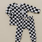 Checkered Smiley Lounge Set