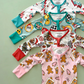 Christmas Ornaments Zip Romper