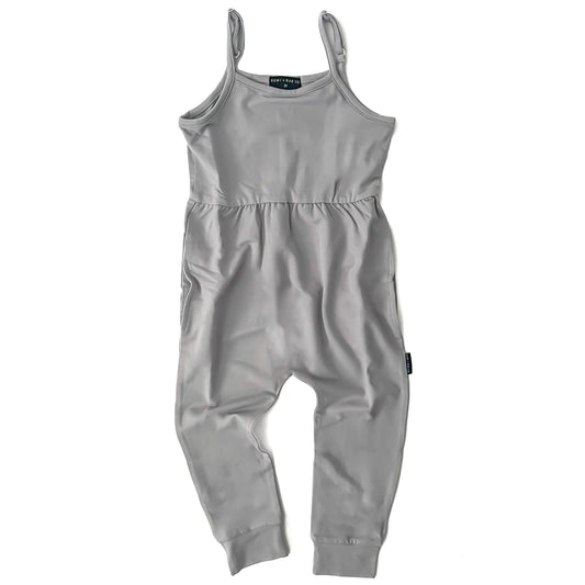 BAMBOO ADJUSTABLE PANTS ROMPER - FROST