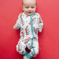 Bamboo Zip Romper | Checkered Bolts