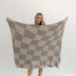 Wavy Checkerboard | Plush Blanket