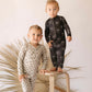 Charcoal & White FF Smile | Bamboo Zip Pajama