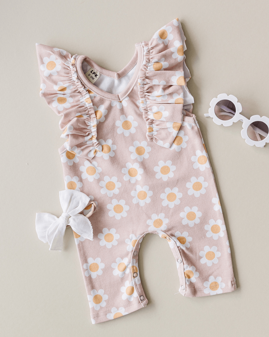 Pink Daisy Flutter Jumpsuit