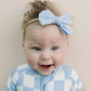 Bamboo Shorty Romper | Blue Checkered