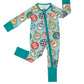 Christmas Ornaments Zip Romper