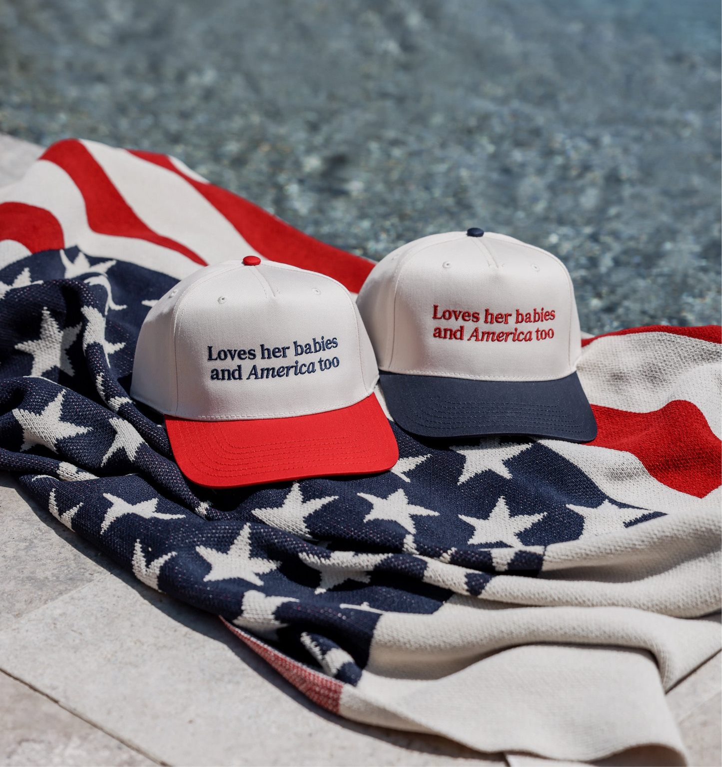 LOVES HER BABIES & AMERICA TOO HAT (PRE-ORDER)