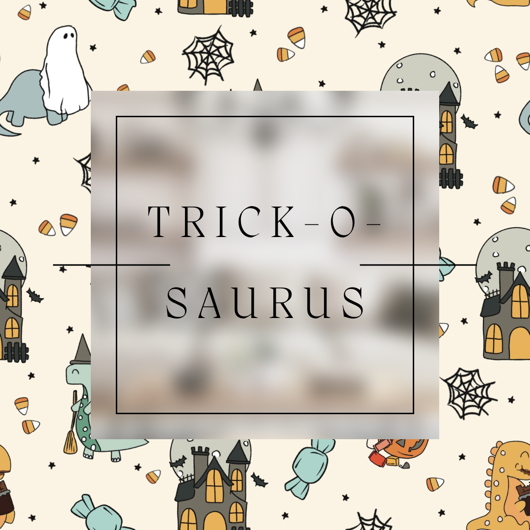 Trick-o-Saurus Halloween Dinos Zippy Bamboo Pajamas