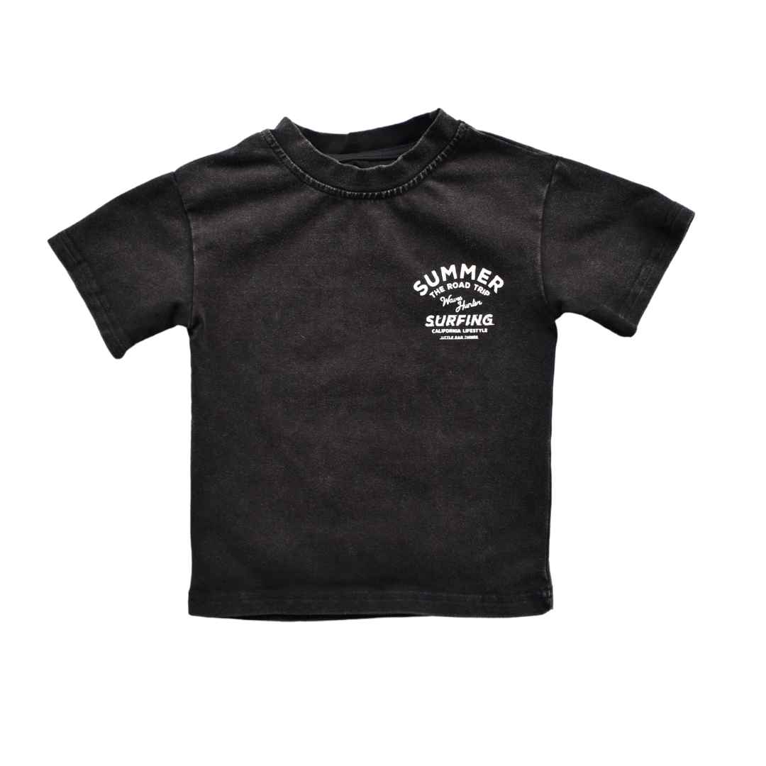 LET'S COAST TEE - VINTAGE BLACK