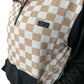 ADULT - BAMBOO CHECKERED COLOR BLOCK PULLOVER