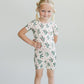 Bamboo Two Piece Shorts Set | Cactus Flowers