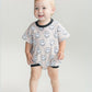 Short Sleeve Bubble Romper | Electric Drippy