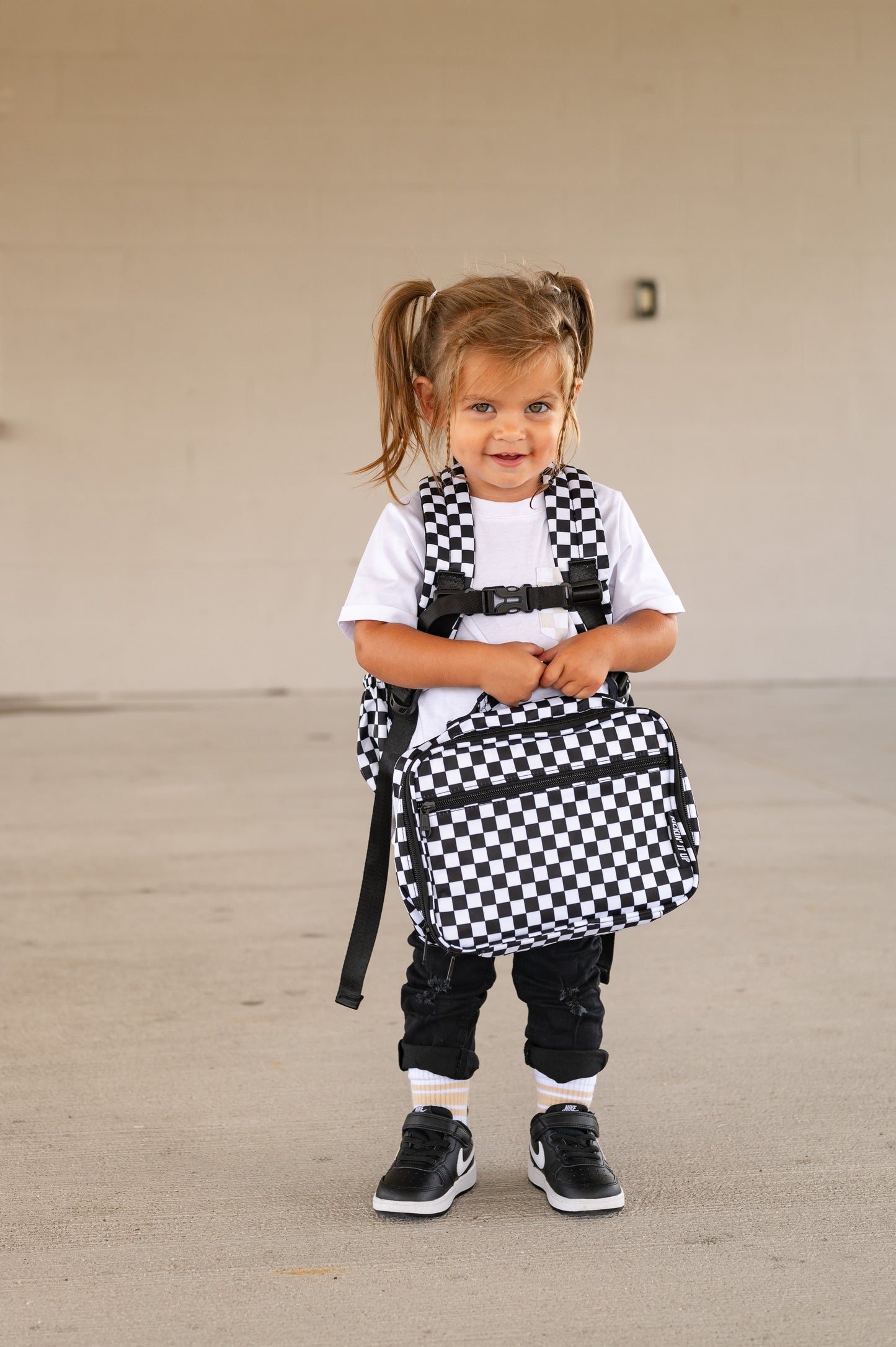 Black Checkered Lunch Box *Shipping only