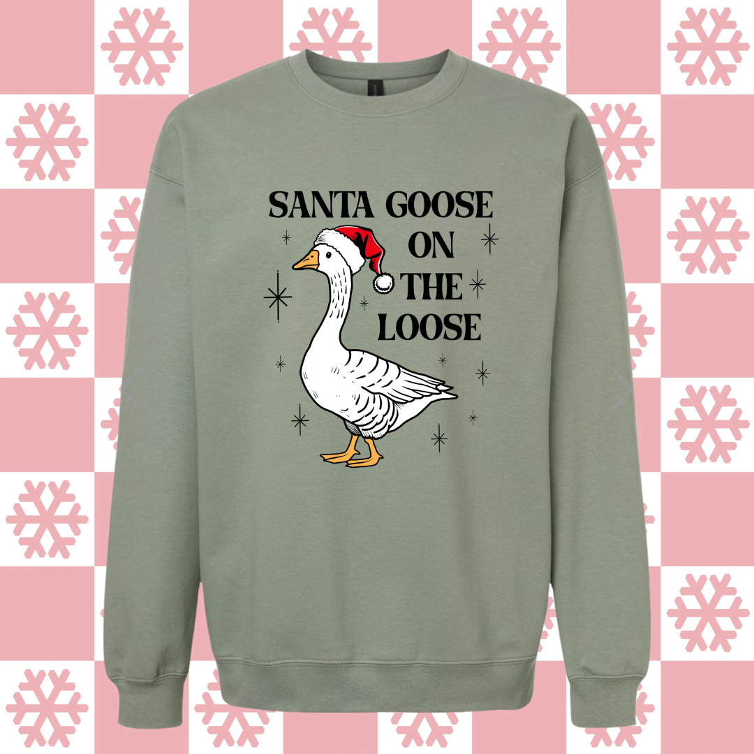 Adult Santa Goose Crew