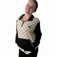 ADULT - BAMBOO CHECKERED COLOR BLOCK PULLOVER