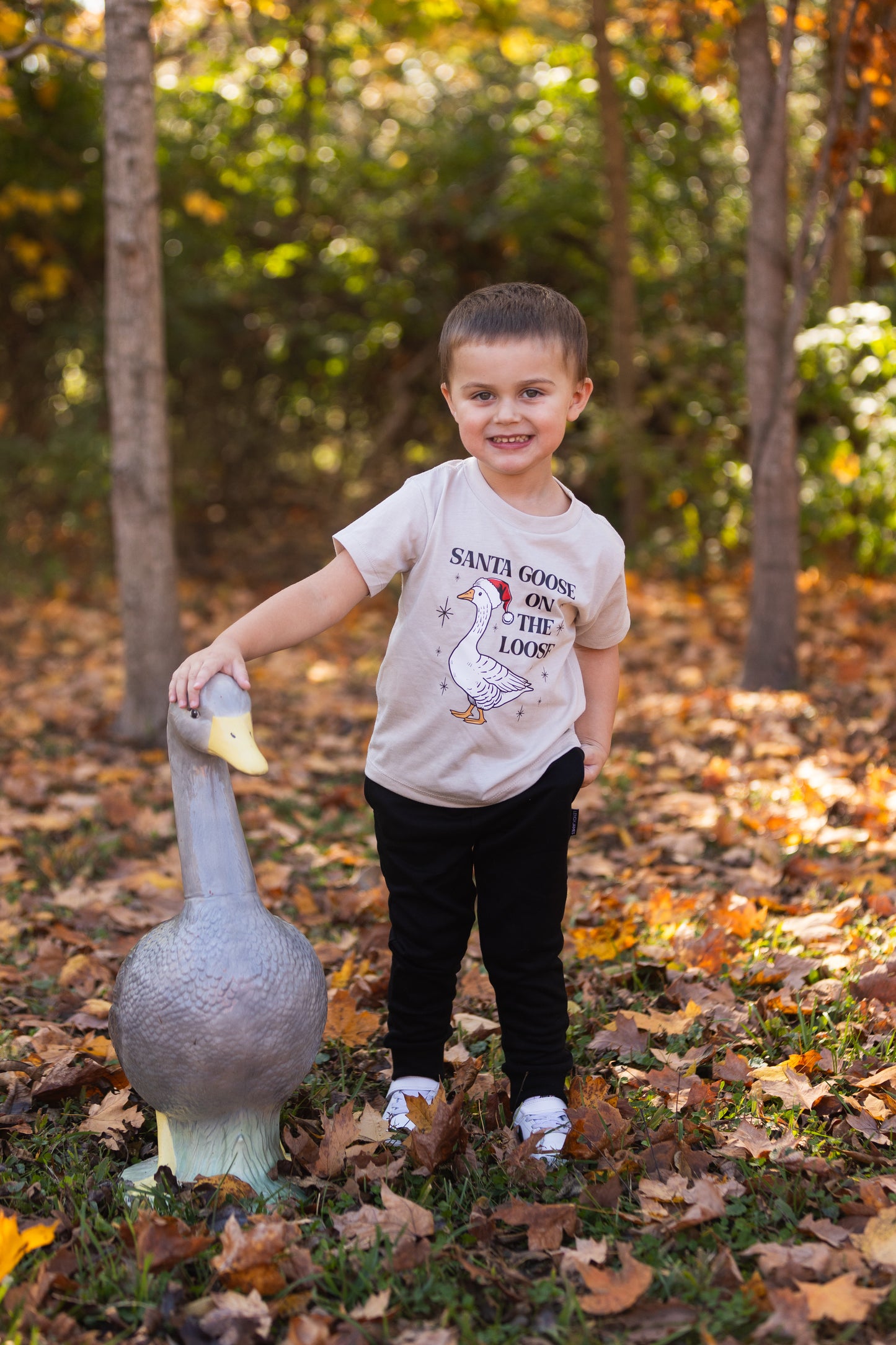 Kids Santa Goose Tee