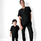 ADULT - BAMBOO BASIC TEE - BLACK