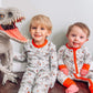 Christmas Dinosaur Gingerbread Man 2 piece Bamboo Pajamas