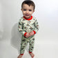 Christmas Dinosaur Gingerbread Man 2 piece Bamboo Pajamas