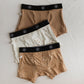 Tan & Ivory Smile | Bamboo Boxers (3 Pack)