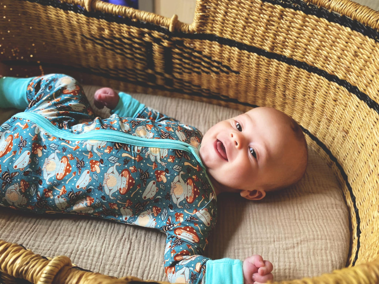 Toad-ally Zen Zippy Bamboo Pajamas