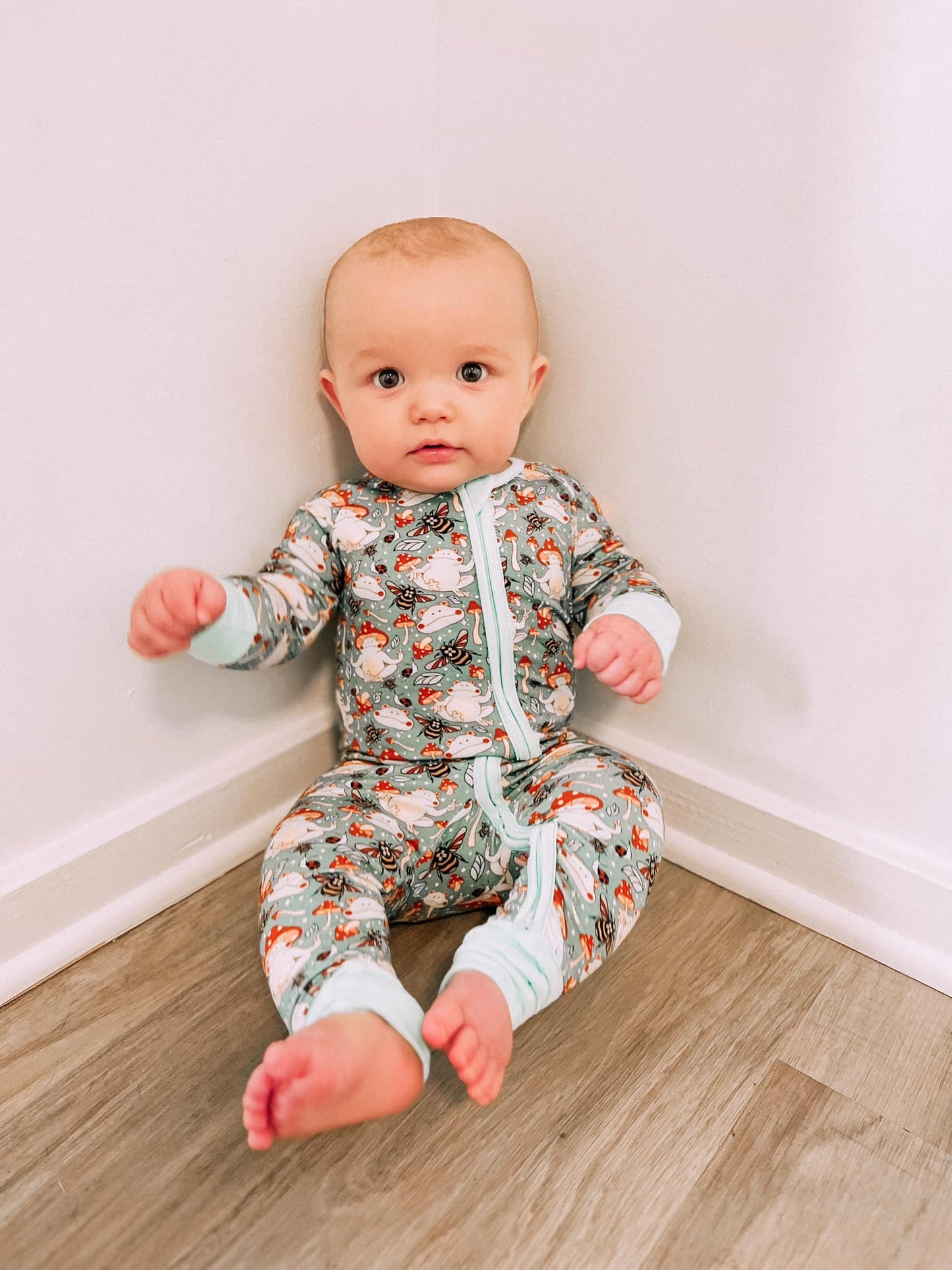 Toad-ally Zen Zippy Bamboo Pajamas