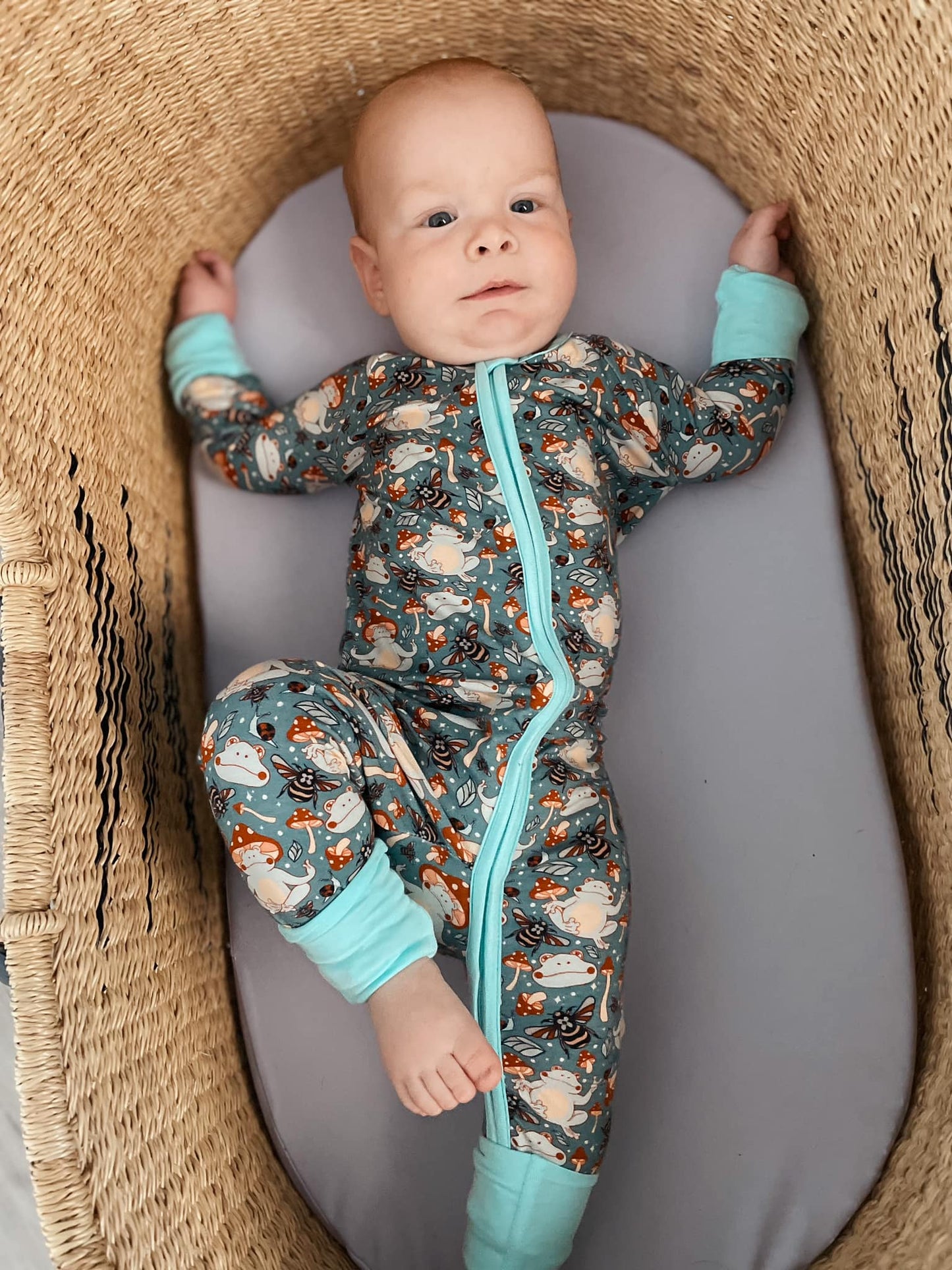 Toad-ally Zen Zippy Bamboo Pajamas