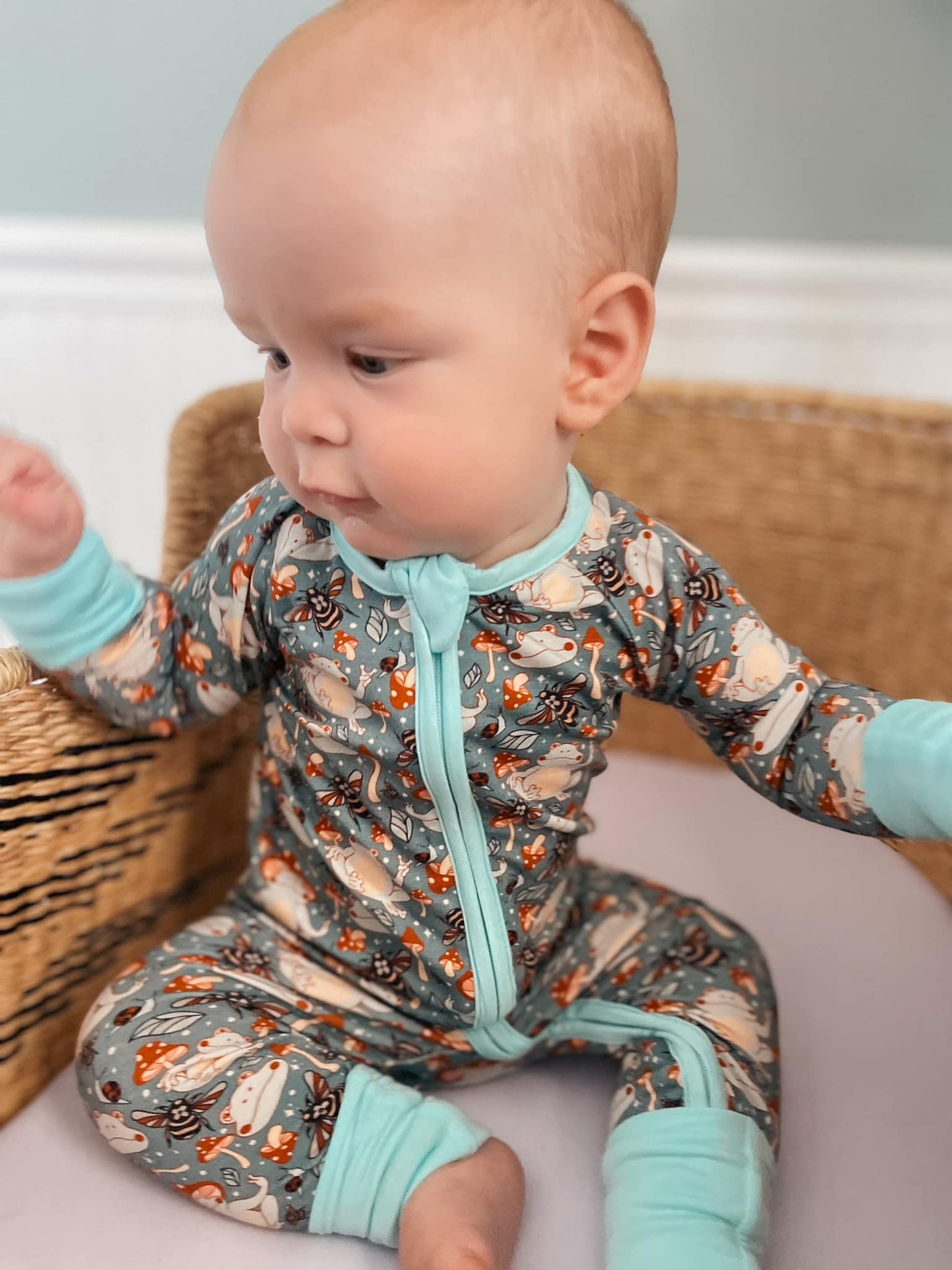 Toad-ally Zen Zippy Bamboo Pajamas