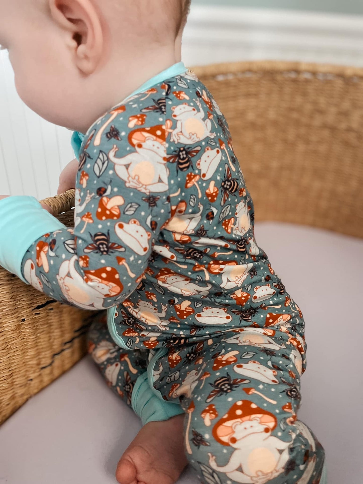 Toad-ally Zen Zippy Bamboo Pajamas