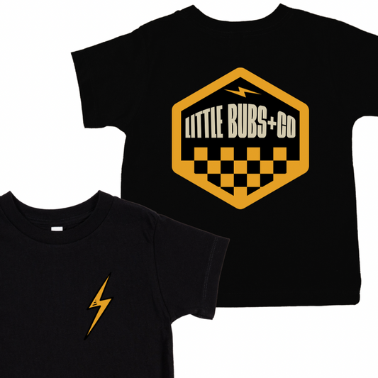 Lightning Badge Tee | Black