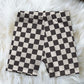 Checkered Biker Shorts