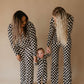 Black Checker | Bamboo Zip Pajamas