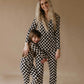 Black Checkered | Bamboo Two Piece Pajamas