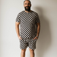 Black Checker | Adult Bamboo Short Pajamas