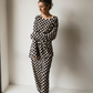 Black Checker  | Adult  Bamboo Pajamas