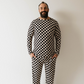 Black Checker  | Adult  Bamboo Pajamas