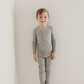 Ribbed Grey | Two Piece Bamboo Pajamas