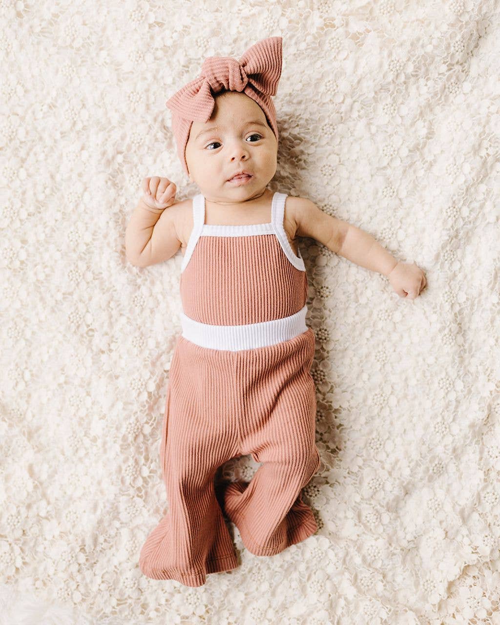 Dusty Rose Ribbed Headband