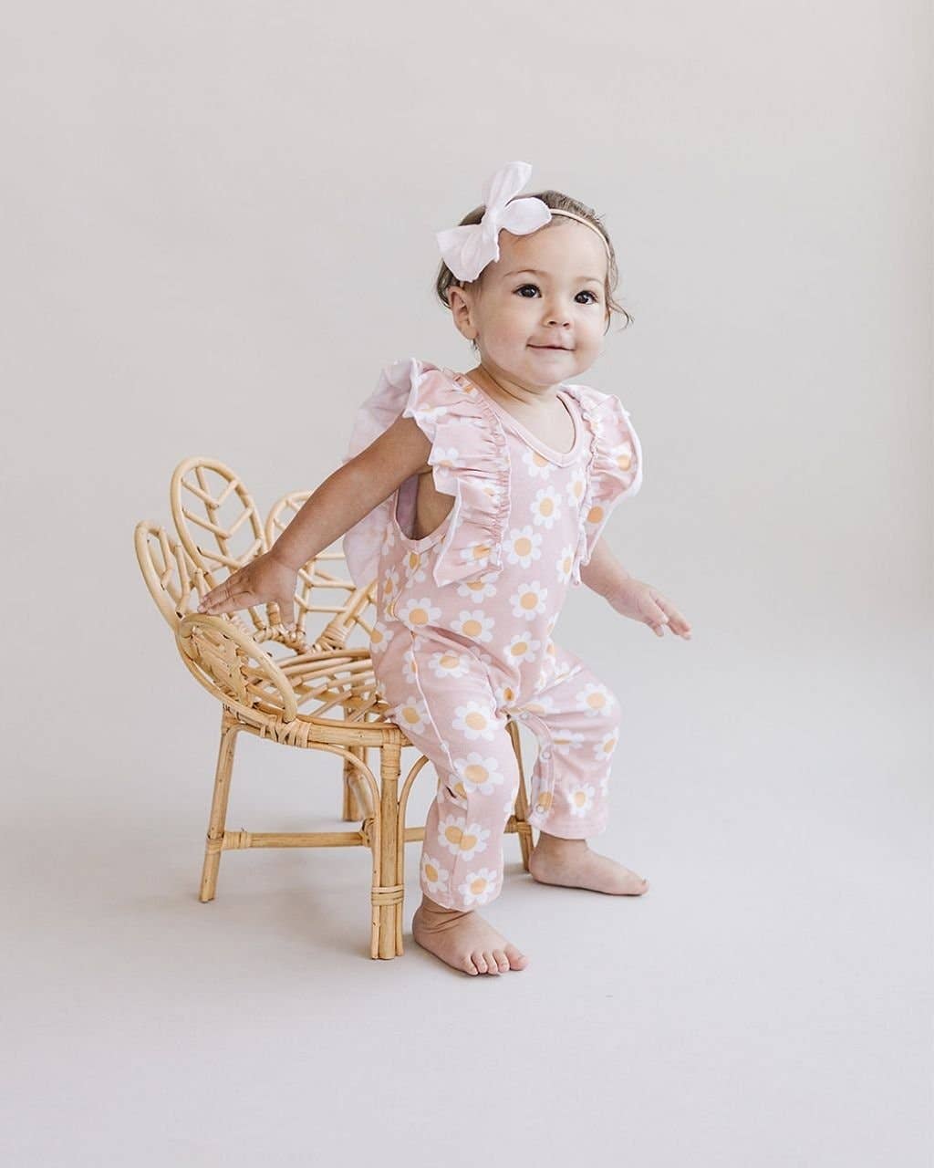 Pink Daisy Flutter Jumpsuit