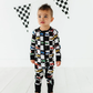 Racecar Zip Romper Bamboo