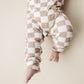 Bamboo Checkered Jumpsuit | Latte