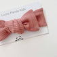 Dusty Rose Ribbed Headband