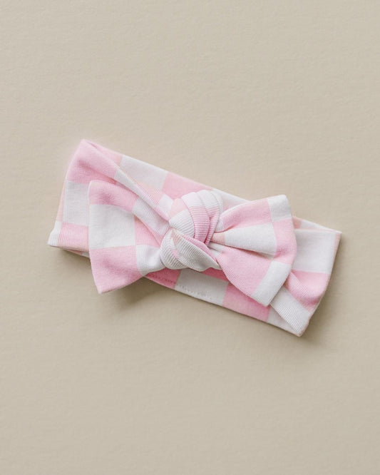 Checkered Headband | Pink