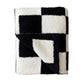 Checkered Plush Blanket | Black