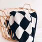 Checkered Plush Blanket | Black